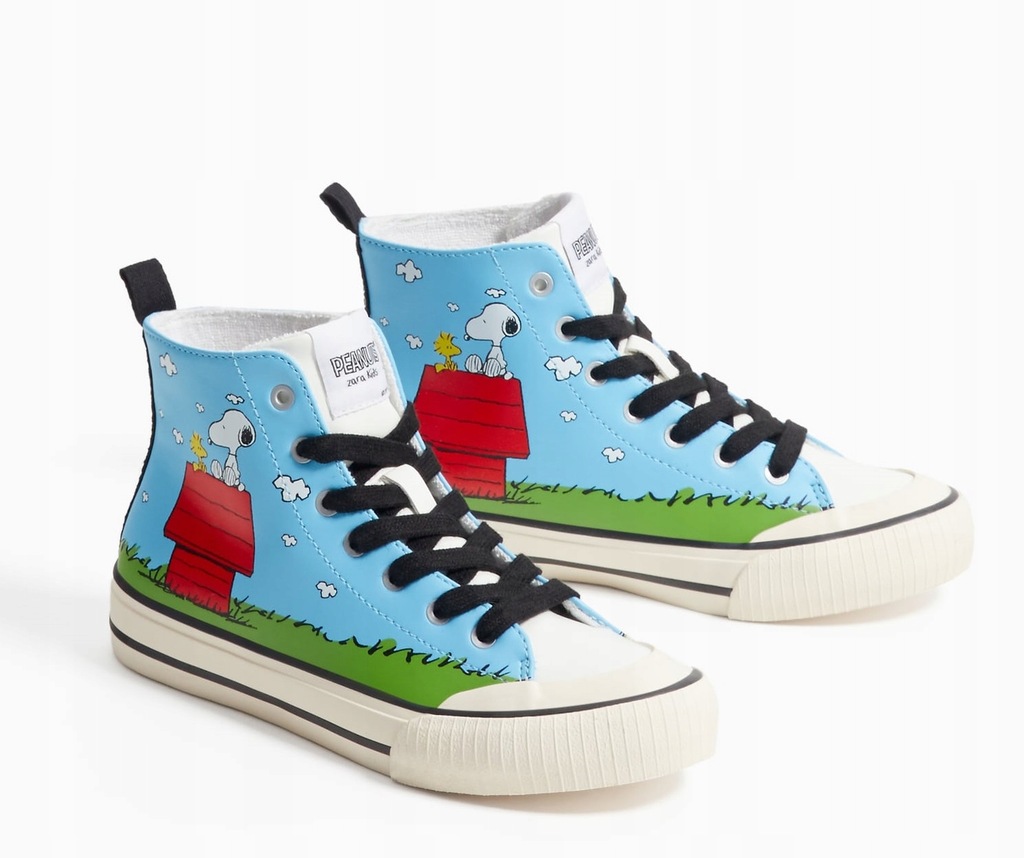 ZARA Luksusowe BUTY TRZEWIKI Snoopy Fistaszki 34