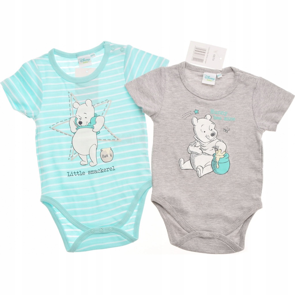 DISNEY body chłopięce KUBUŚ PUCHATEK 2pack 74 nowe