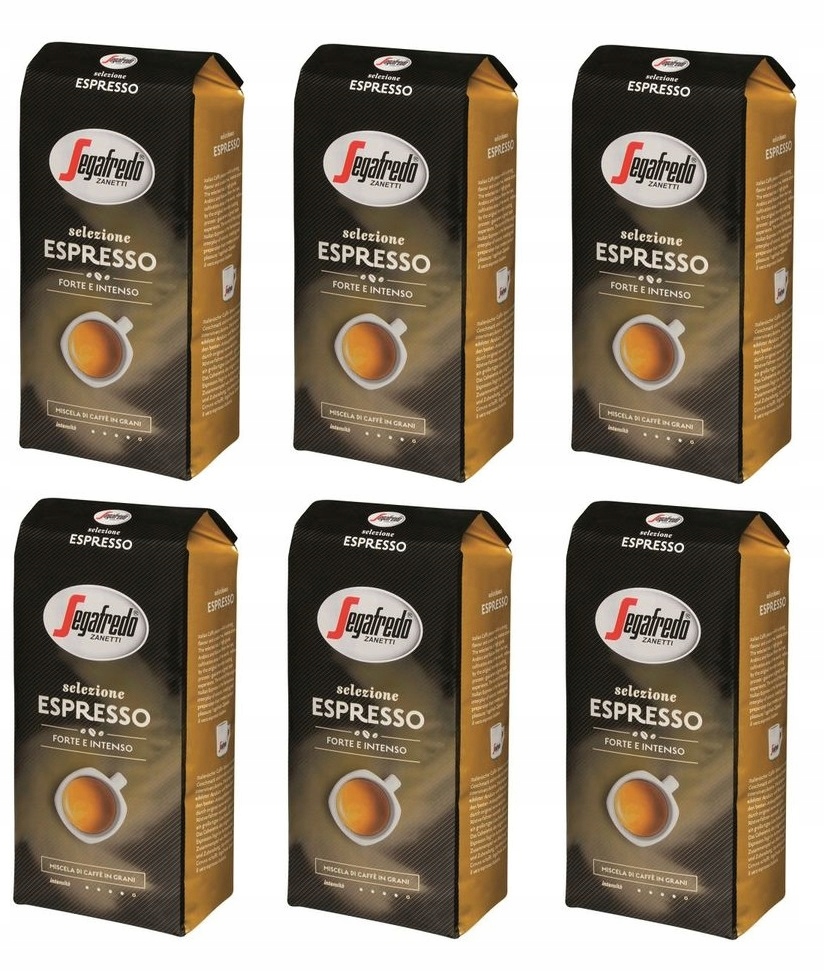 6x Segafredo Selezione Espresso Kawa Ziarnista 1kg