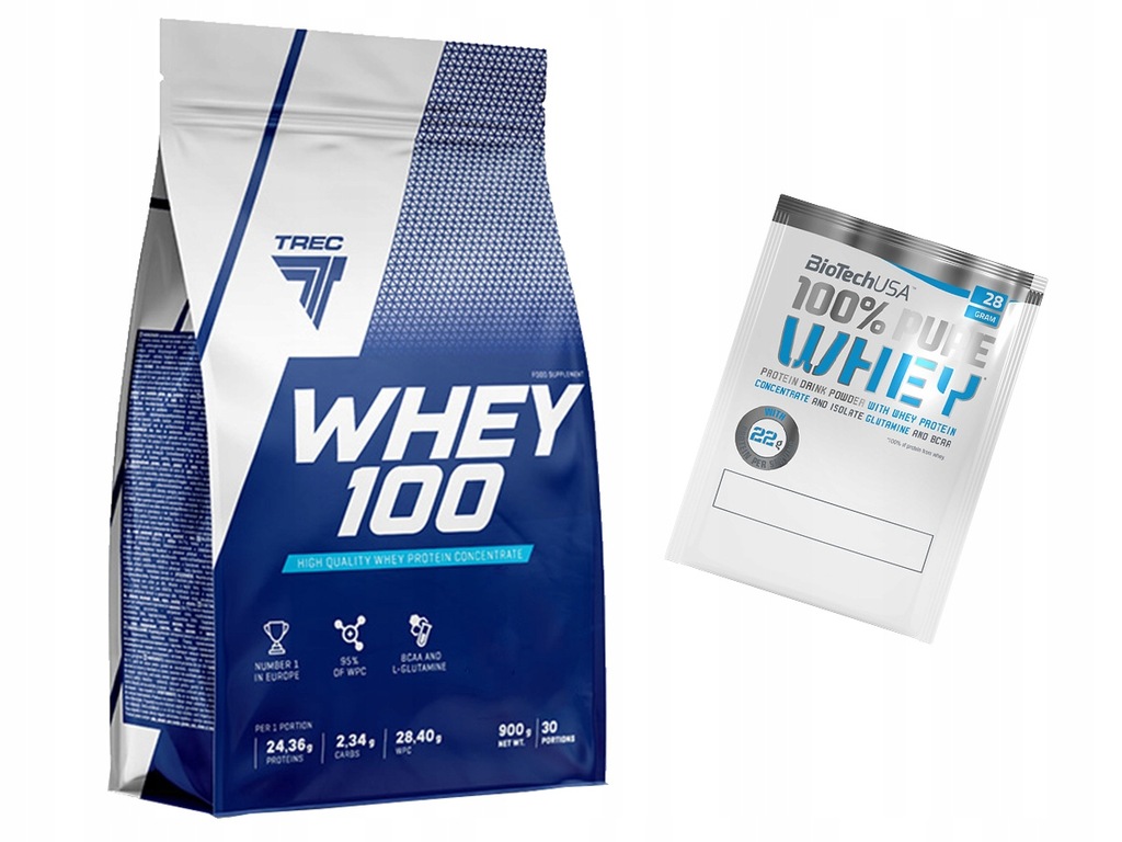 TREC WHEY 100 900g BIAŁKO WPC PURE PROTEIN