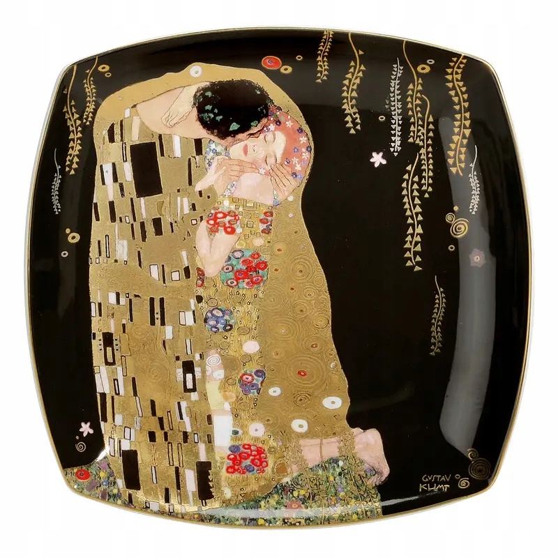 Talerz deserowy 21cm Pocałunek Gustav Klimt Goebel