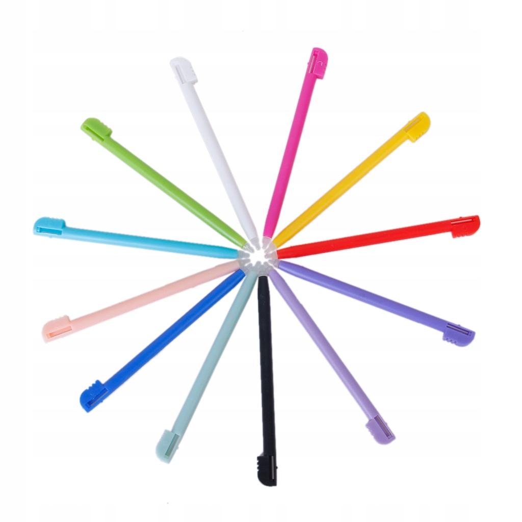 12x Multicolor Plastic Touch Screen Pen Stylus for NDSL NDS NDSI XL