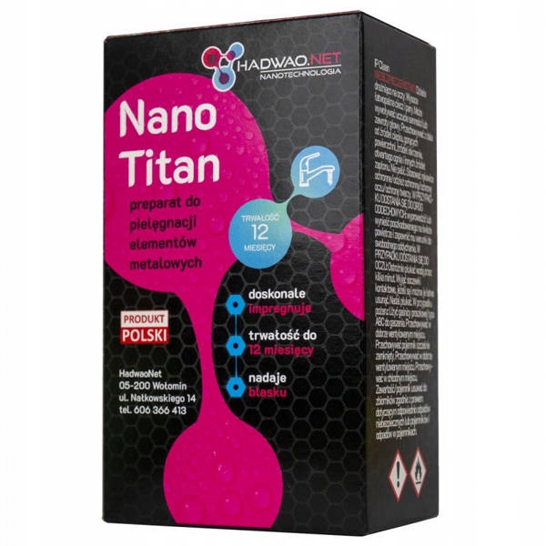 Nano Titan Impregnat baterii łazienkowych Zestaw