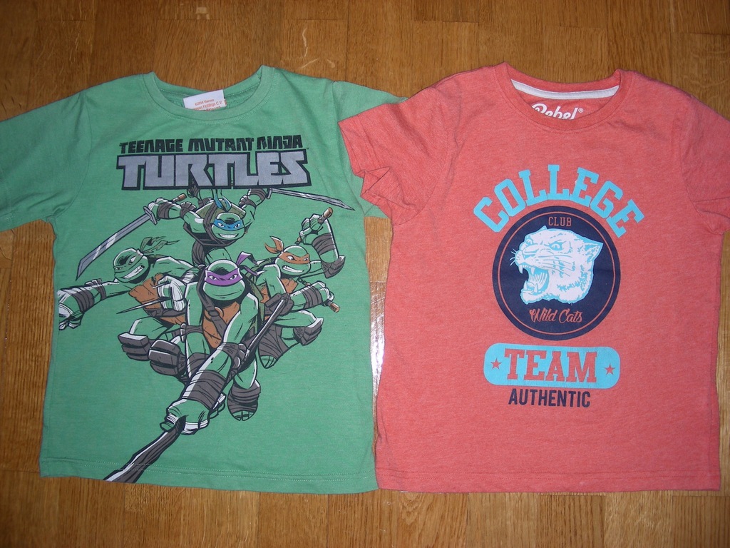 Zestaw 3 sztuki T-shirt Turtles Żółwie rozm 110