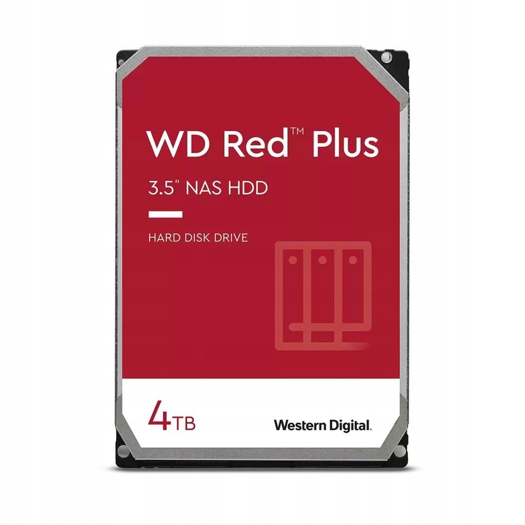 Dysk HDD WD Red Plus WD40EFPX (4 TB ; 3.5"; 2