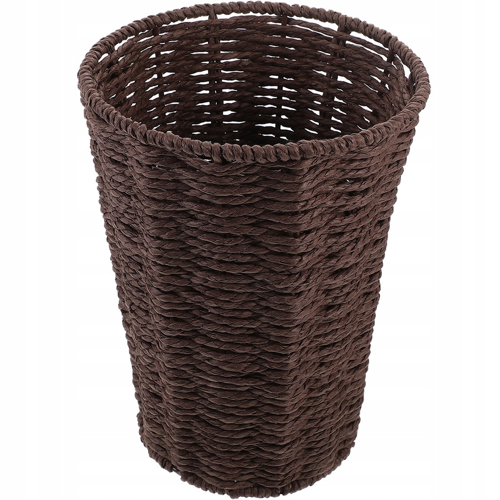 TRASH CAN ROUND RUGS IMITATION RATTAN WASTEBASKET