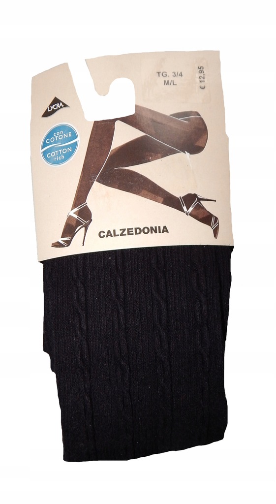 RAJSTOPY CALZEDONIA COTTON WARKOCZE 80 DEN 3/4