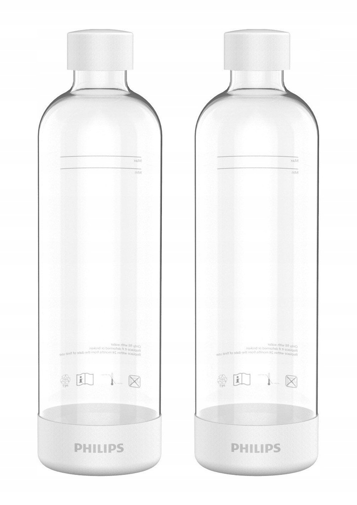 Philips 2 butelki do saturatora GoZero białe ADD911WH