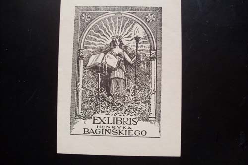 exlibris, Henryk Bagiński.