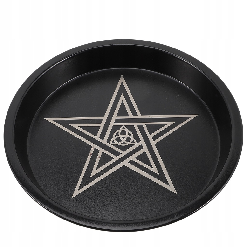 Ołtarz Pentacle Tray Metal Candle Tray Pentacle 12993630513