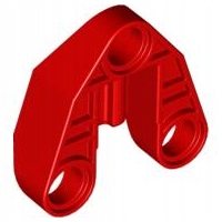 1x [Used] LEGO 32175 Red Technic, Pin Connector 3 x 3 with Axle and 3 Pin H