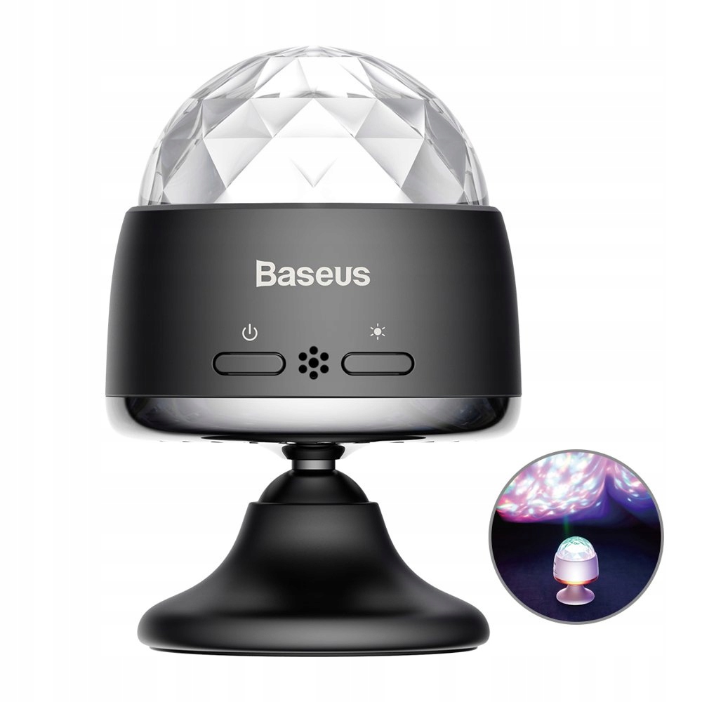 BASEUS KULA DYSKOTEKOWA PROJEKTOR LED DISCO RGB