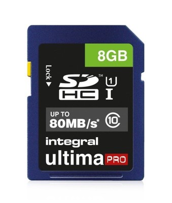 Karta SDHC Integral Ultima Pro 8GB 80MB/s