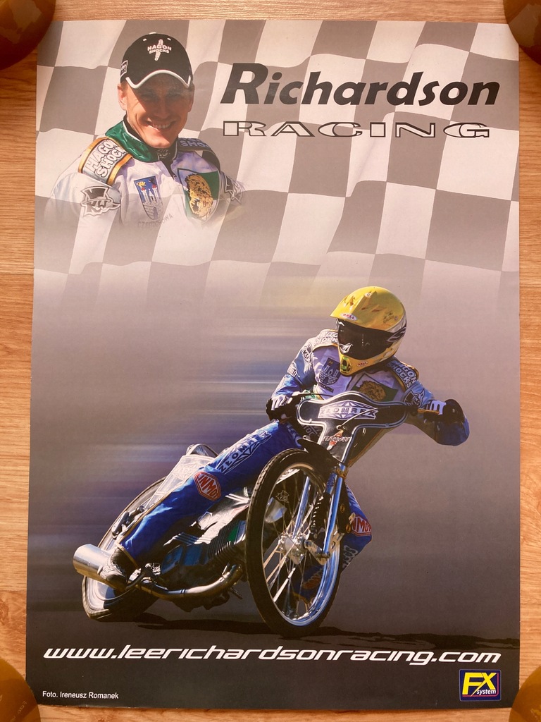 Plakat żużel Lee Richardson Racing
