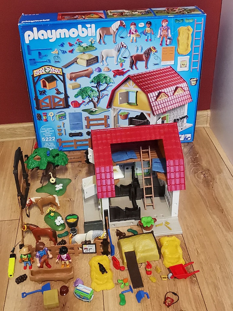 Używane Playmobil Stadnina kucyków 5222 pudełko
