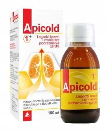 Apicold 1+ syrop z korzenia prawoślazu 100 ml