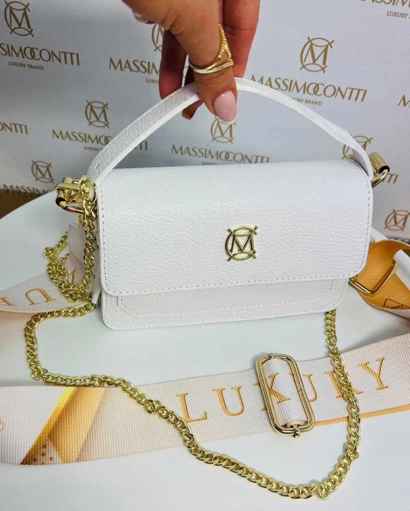 Torebka CELINE skóra natural biała Massimo Contti