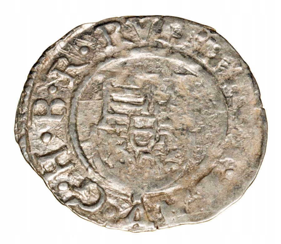 Denar 1602 Rudolf II Habsburg Węgry Kremnica