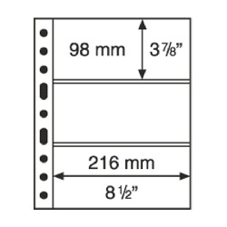 KARTA STRONA LEUCHTTURM A4 SH 312 NA 3 BANKNOTY
