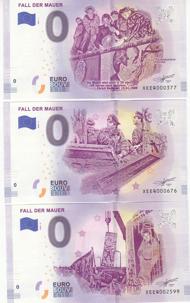 Купить Банкнота ЕС -0 евро - Германия 2019-1+2+3Fall der Mauer: отзывы, фото, характеристики в интерне-магазине Aredi.ru