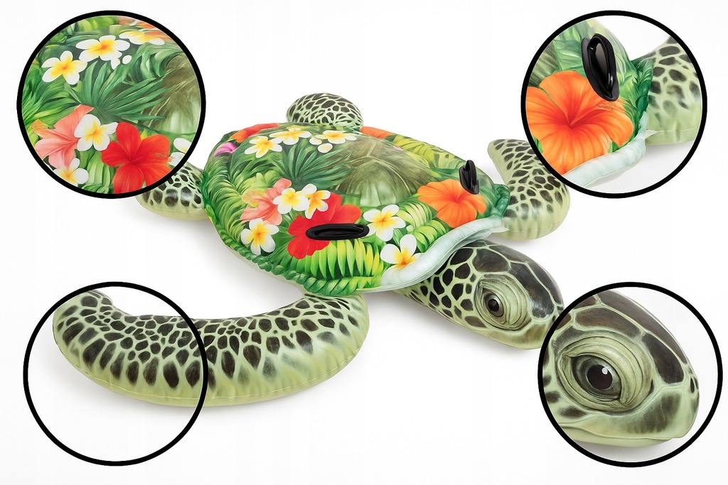 Dmuchany Materac Żółw Morski Do Pływania Dla Dzieci INTEX 57555