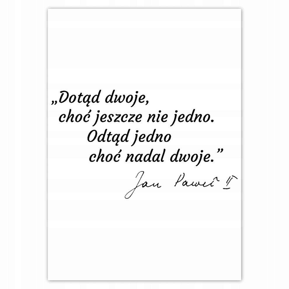 Plakaty 50x70 Cytat Jana Pawla Na Wymiar 7701483029 Oficjalne Archiwum Allegro