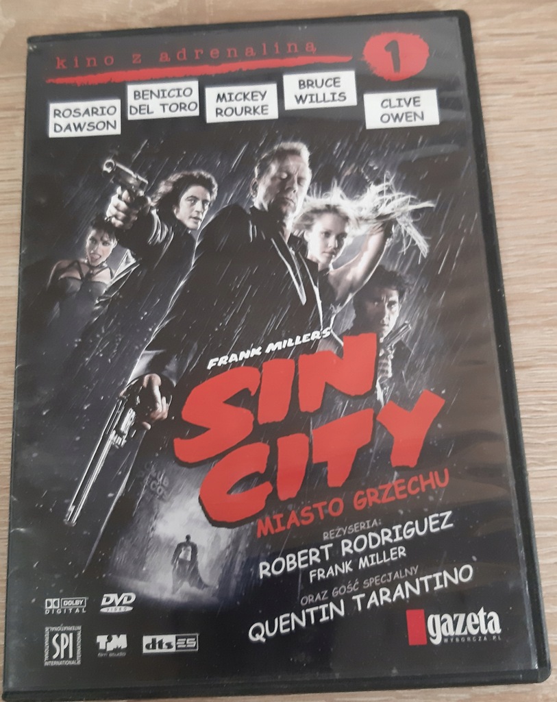 Film sin city miasto grzechu płyta DVD