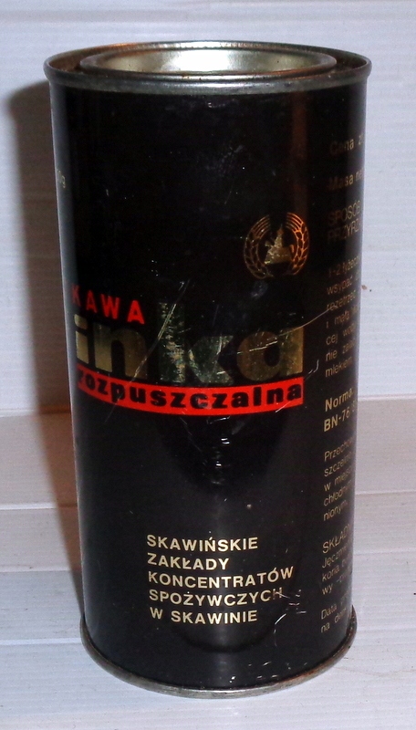 Kawa INKA Rozpuszczalna - puszka z 1977r .