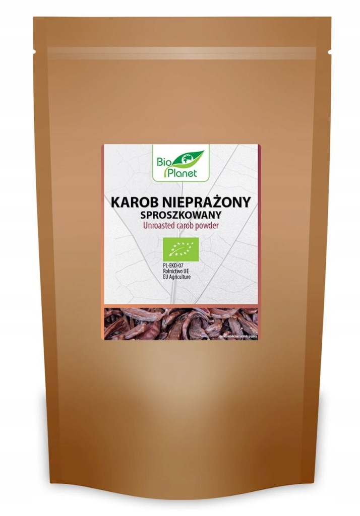 Karob nieprażony sproszkowany bio 400 g bio planet