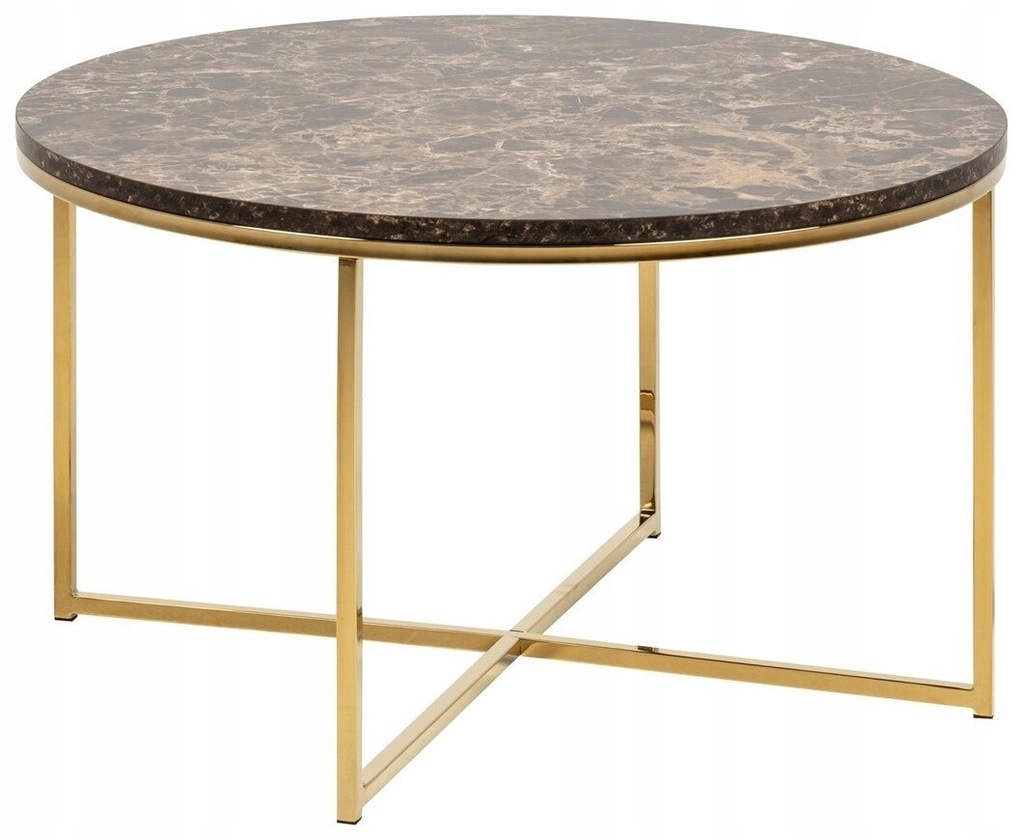 Stół okrągły KIMI kolor brązowy 80x80 actona - TABLE/COFFE/ACT/KIMI/MARBLEB
