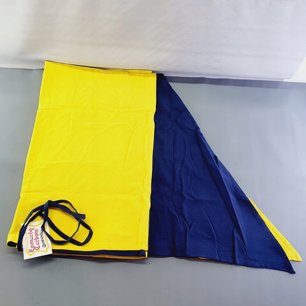 Sztandar heraldyczny żółto-granatowy 220x120 LARP