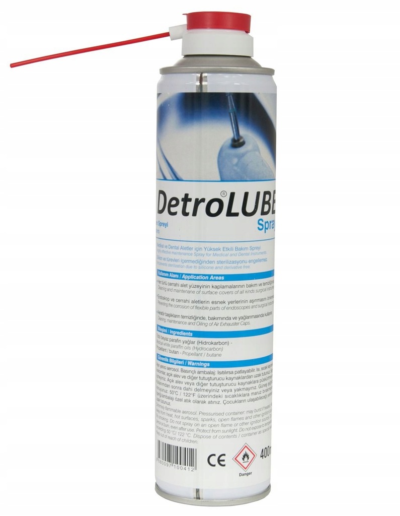 Olej w sprayu do konserwacji narzędzi DETRO LUBE