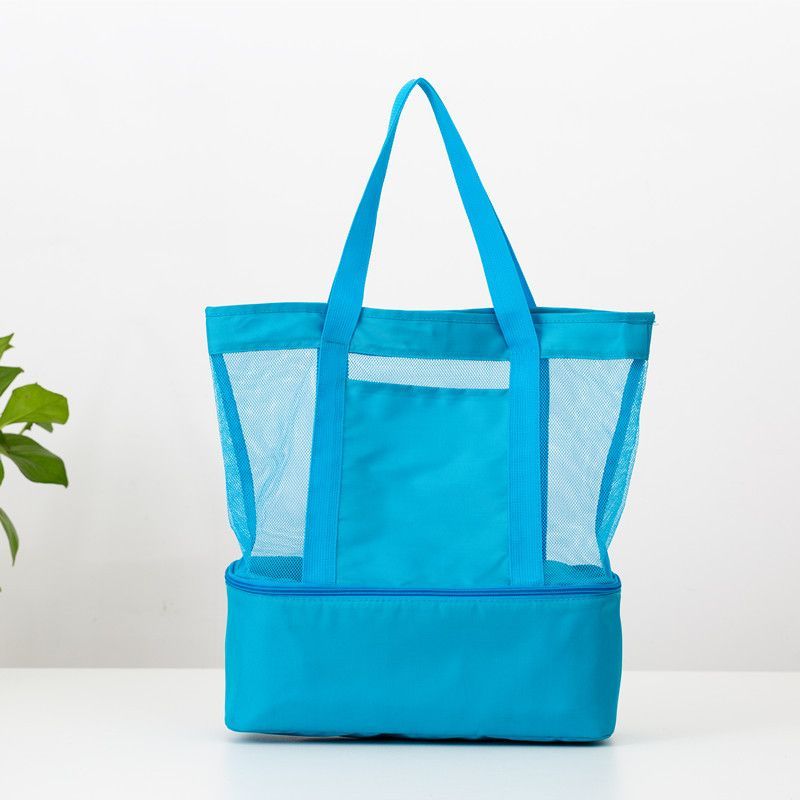 Torba piknikowa z kieszonką termiczną - błękitna