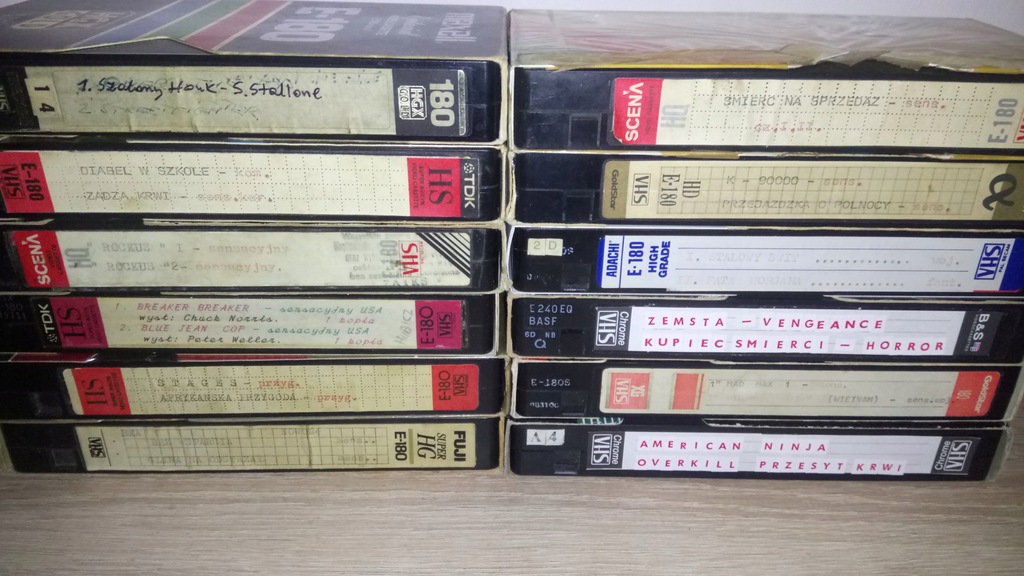 Zestaw Kaset VHS