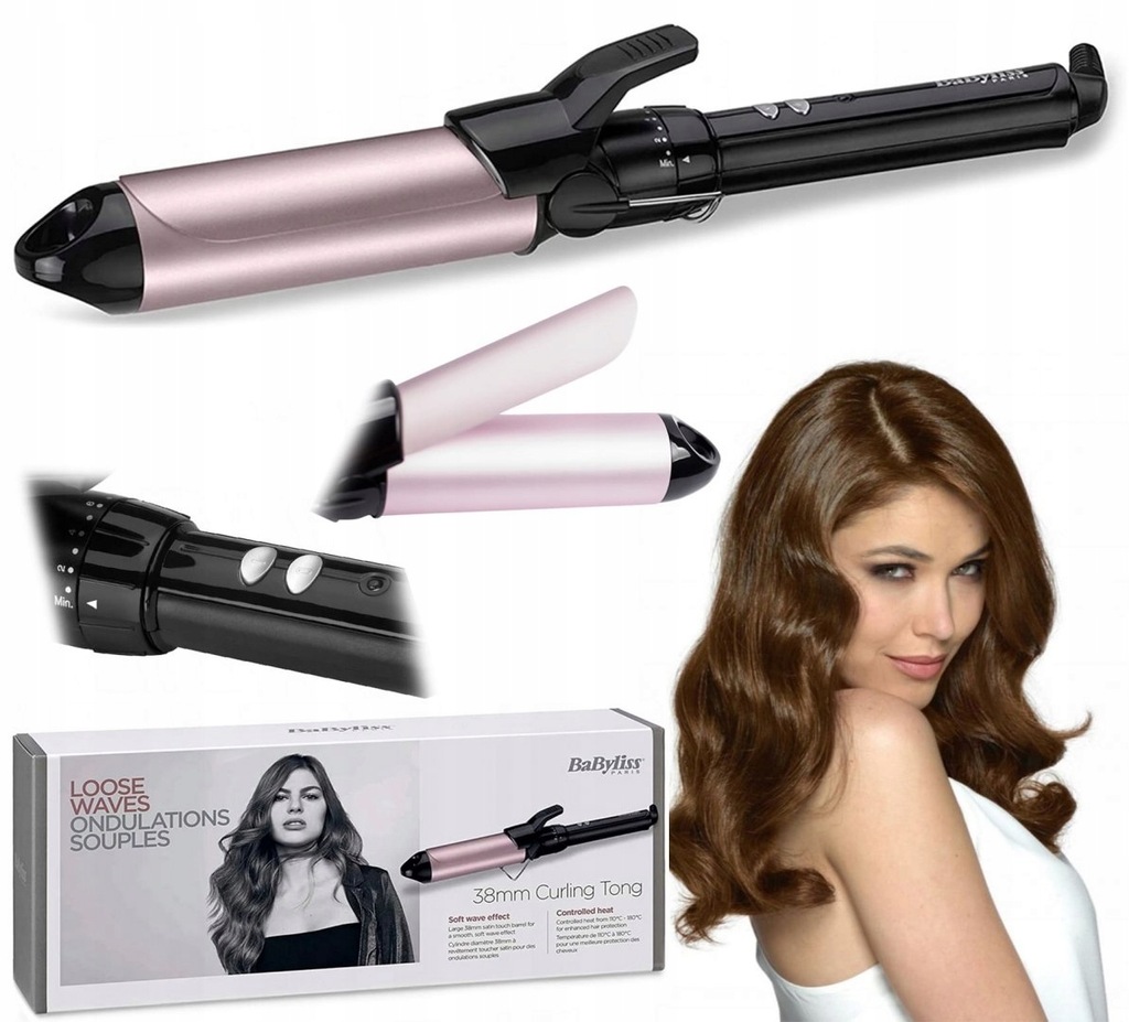 Lokówka Babyliss C338E gruba 38mm 150-180 stopni C