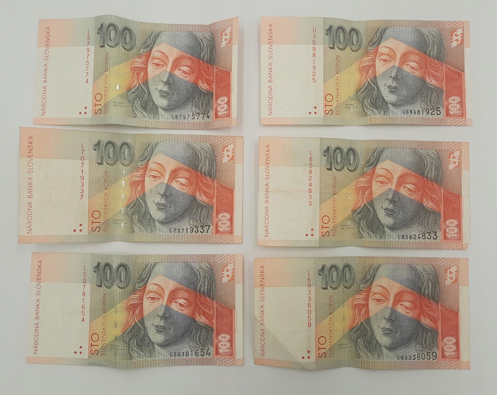 Banknoty 100 Koron Słowacja 1999 2001