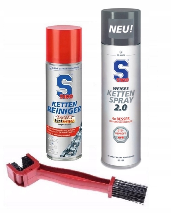 S100 Smar Weisses Ketten Reiniger Szczotka zestaw