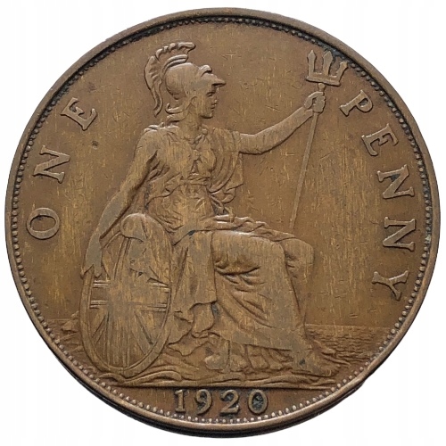 66880. Wielka Brytania, 1 pens, 1920r.