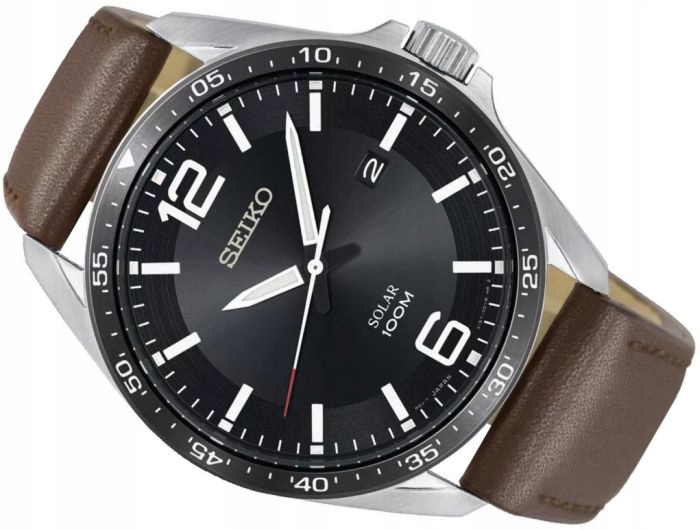 STYLOWY ZEGAREK MĘSKI SEIKO SOLAR SNE487P1 +BOX