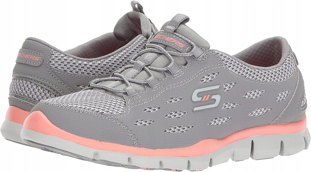 SKECHERS 22773 SPORTOWE DAMSKIE SZARE 35 KDF 13523342894