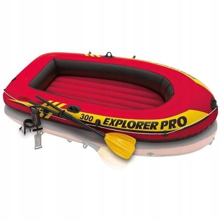 Intex Explorer Pro 300 Set Inflatable Boat With Oa