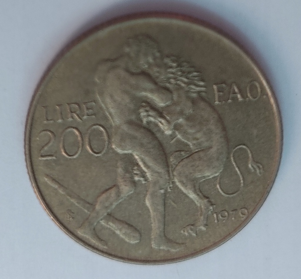 moneta San Marino 200 lir 1979
