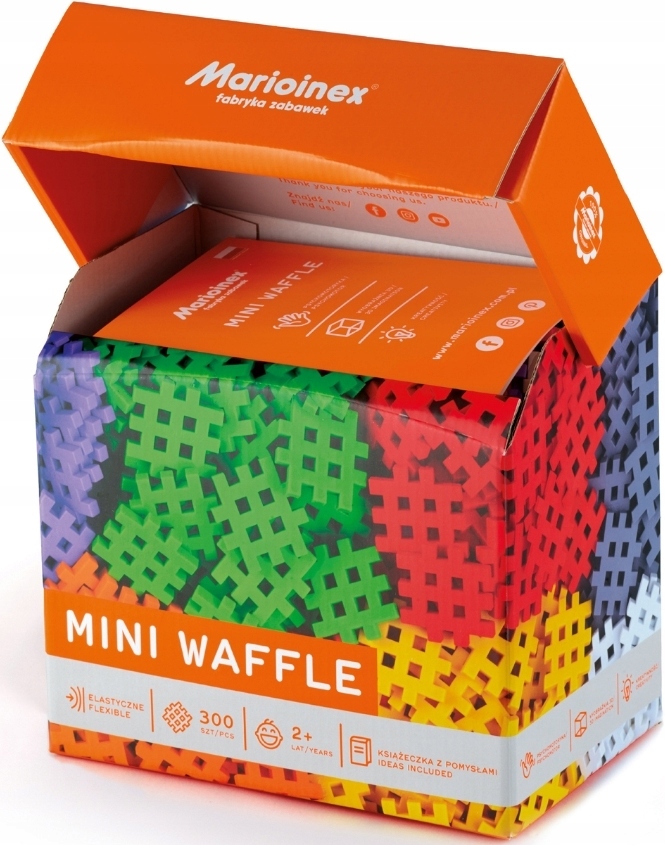 Klocki Mini Wafle 300 szt Waffle Marioinex 902189