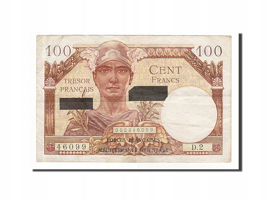 Banknot, Francja, 100 Francs, 1955-1963 Treasury,