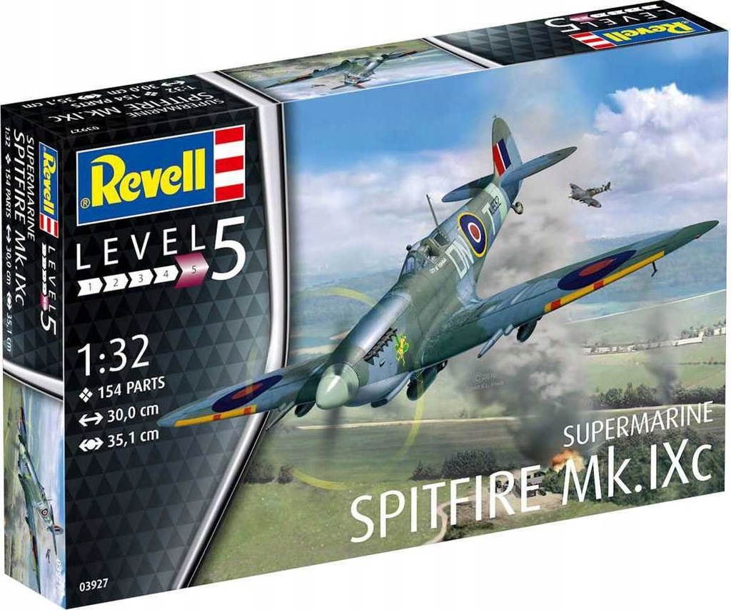 Plastic ModelKit letadlo 03927 - Spitfire Mk.IXC (1:32)