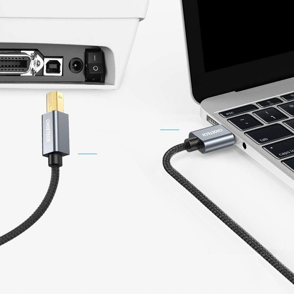 Купить КАБЕЛЬ ДЛЯ ПРИНТЕРА-СКАНЕРА CHOETECH USB A-B 3M: отзывы, фото, характеристики в интерне-магазине Aredi.ru