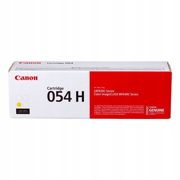 Canon oryginalny toner 054HY, yellow, 2300s, 3025C