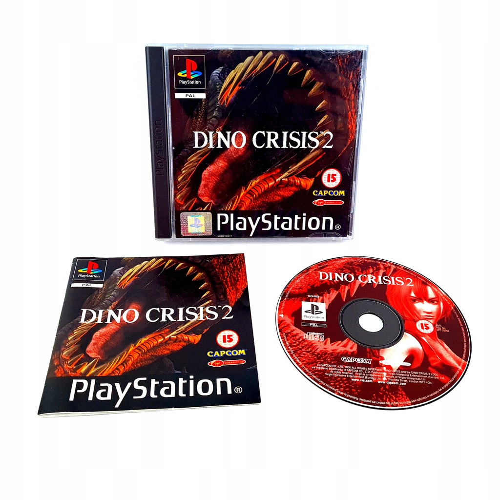 DINO CRISIS 2 II PREMIEROWE PS1 PSX PAL ENG 3xA