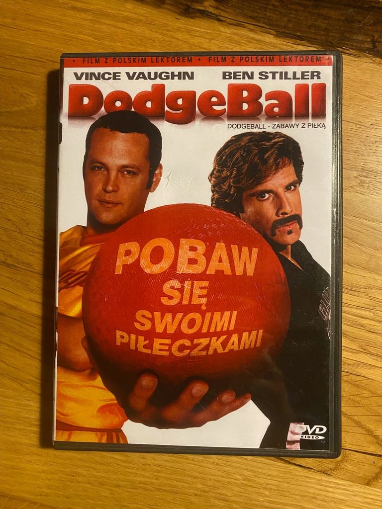 DODGEBALL-ZABAWY Z PIŁKĄ-POBAW SIE SWOIMI PIŁECZKAMI-BEN STILLER DVD UNIKAT