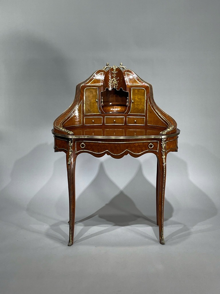Zabytkowe intarsjowane biurko Ludwik XVI Francja
